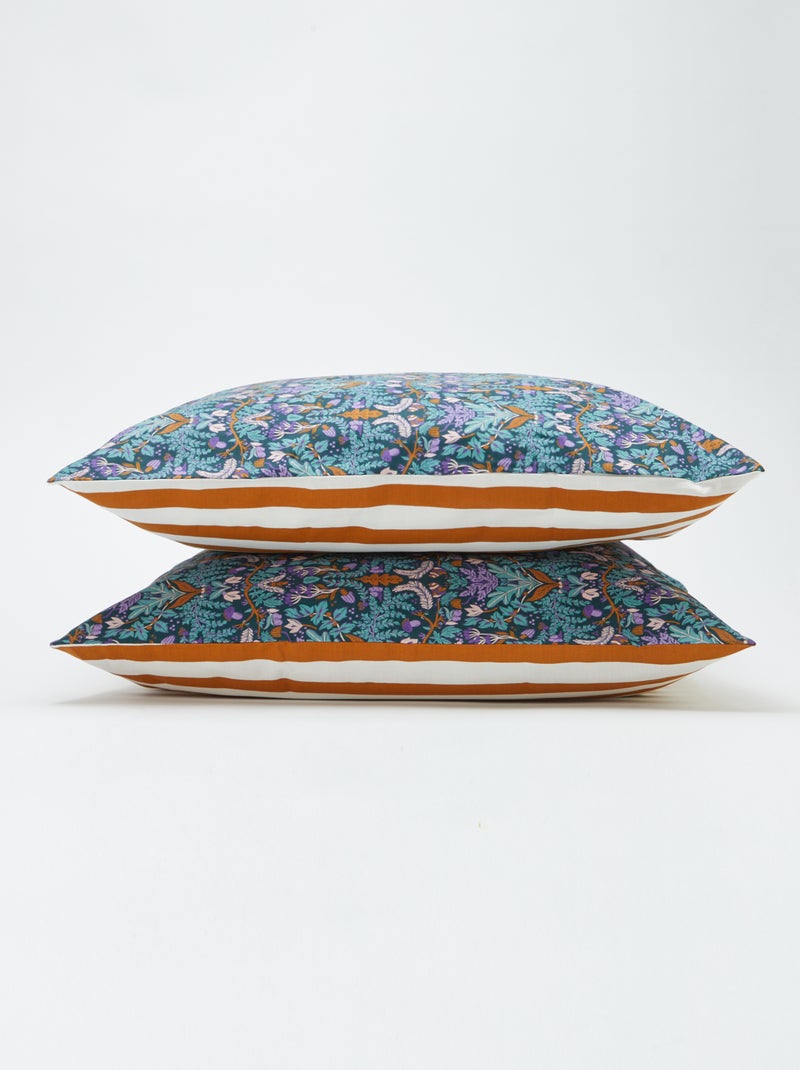 Parure de lit 2 personnes (260 x 240 cm) en coton - Kiabi Home JAUNE - Kiabi