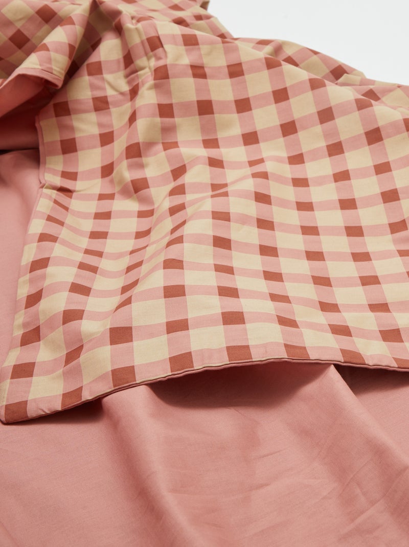 Parure de lit 2 personnes (260 x 240 cm) en coton - Kiabi Home ROSE - Kiabi