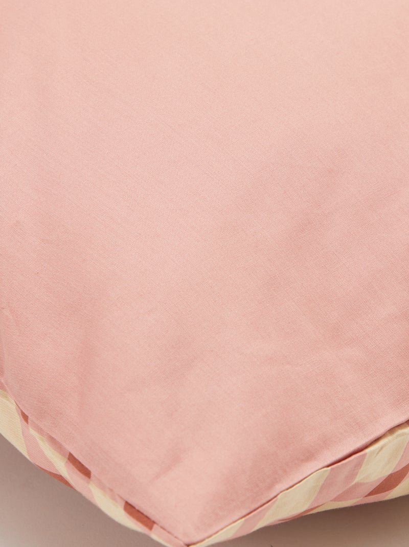 Parure de lit 2 personnes (260 x 240 cm) en coton - Kiabi Home ROSE - Kiabi