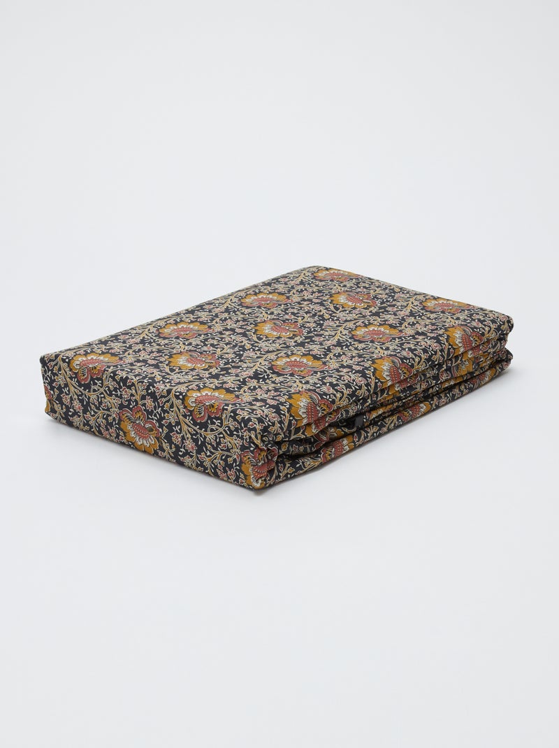 Parure de lit 2 personnes (260 x 240cm) en coton - Kiabi Home Gris - Kiabi
