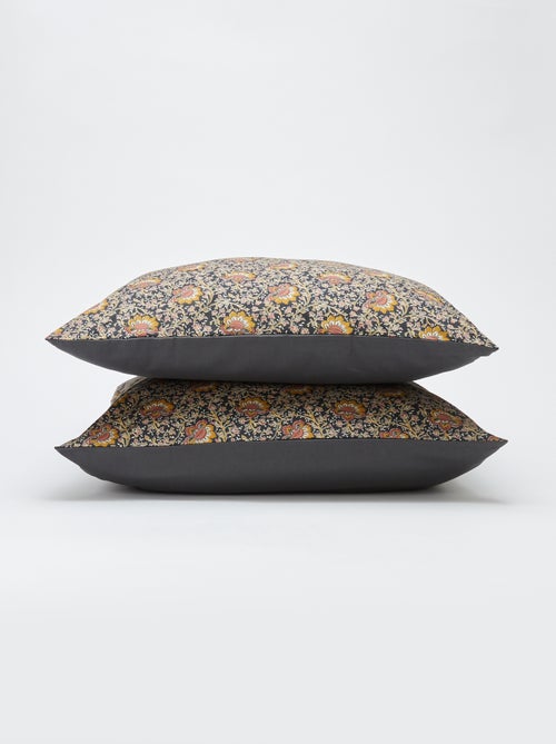 Parure de lit 2 personnes 260 x 240cm en coton 57 fils - Kiabi Home - Kiabi Parure de lit 2 personnes 260 x 240cm en coton 57 fils - Kiabi Home - Kiabi