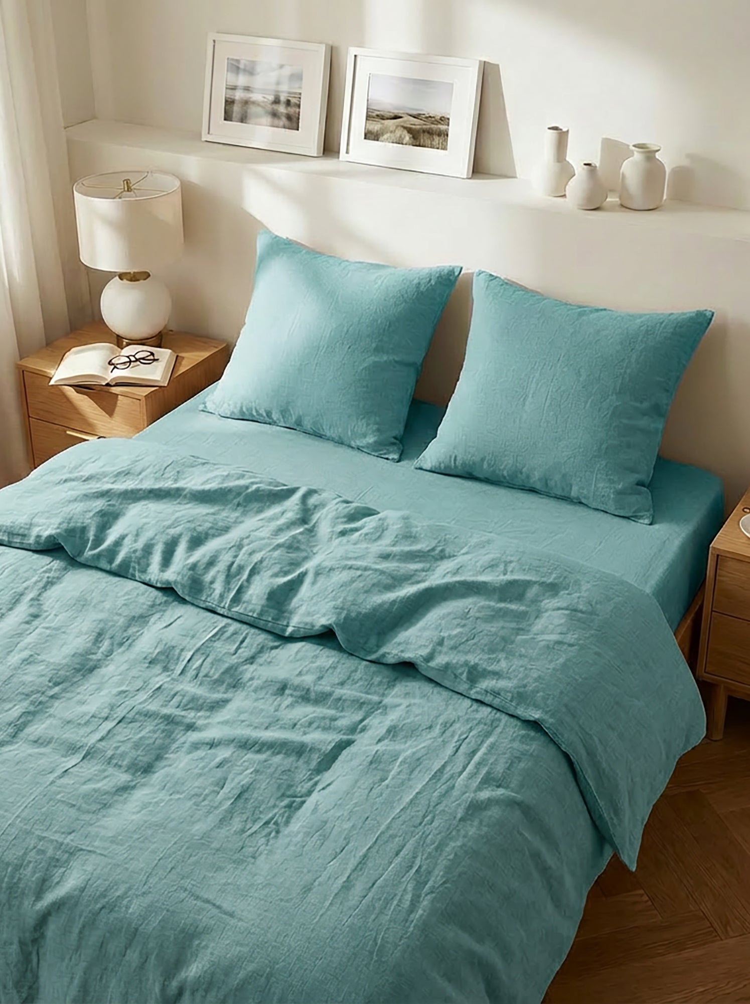 Parure de lit 2 personnes (260 x 240cm) en gaze de coton - Kiabi Home