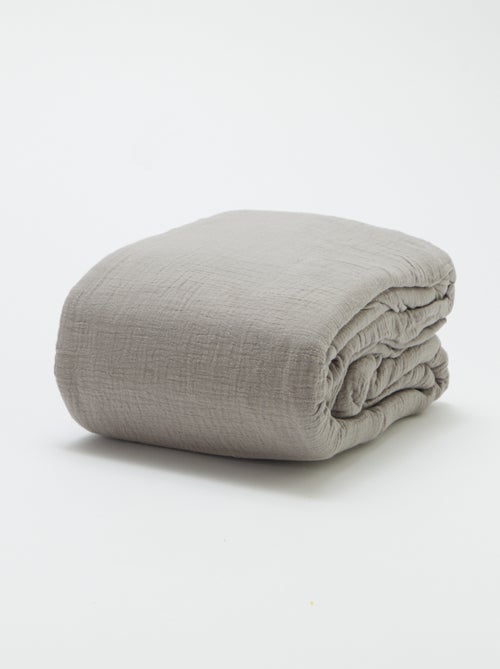Parure de lit 2 personnes (260 x 240cm) en gaze de coton - Kiabi Home - Kiabi