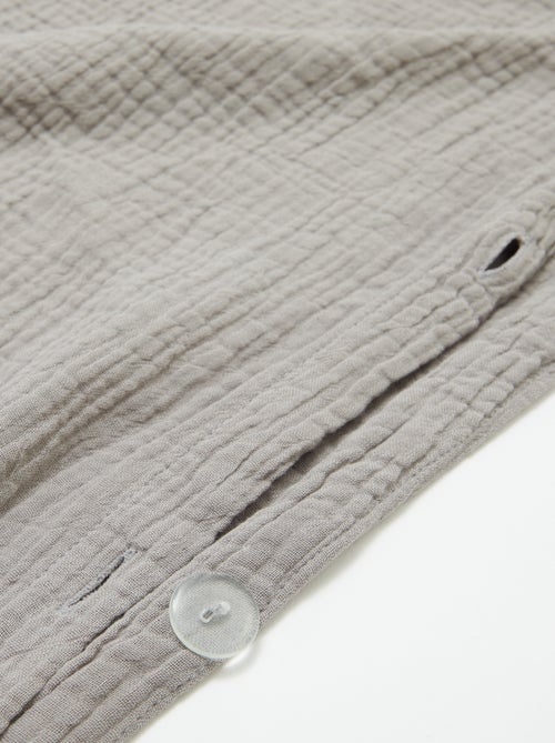 Parure de lit 2 personnes (260 x 240cm) en gaze de coton - Kiabi Home - Kiabi
