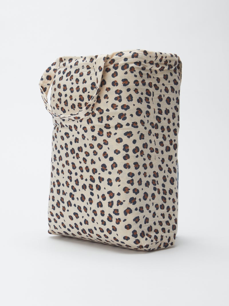 Parure de lit 2 personnes (260 x 240cm) en gaze de coton - Kiabi Home Léopard - Kiabi