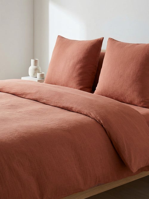 Parure de lit 2 personnes (260 x 240cm) en gaze de coton - Kiabi Home - Kiabi