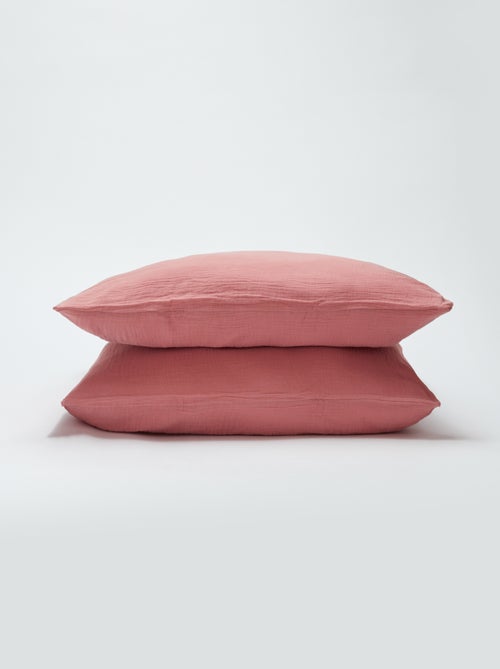 Parure de lit 2 personnes (260 x 240cm) en gaze de coton - Kiabi Home - Kiabi