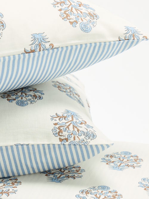 Parure de lit 2 personnes 260x240 cm en coton - Kiabi Parure de lit 2 personnes 260x240 cm en coton - Kiabi