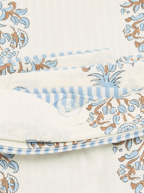 Parure de lit 2 personnes 260x240 cm en coton - Kiabi Parure de lit 2 personnes 260x240 cm en coton - Kiabi