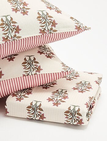 Parure de lit 2 personnes 260x240 cm en coton