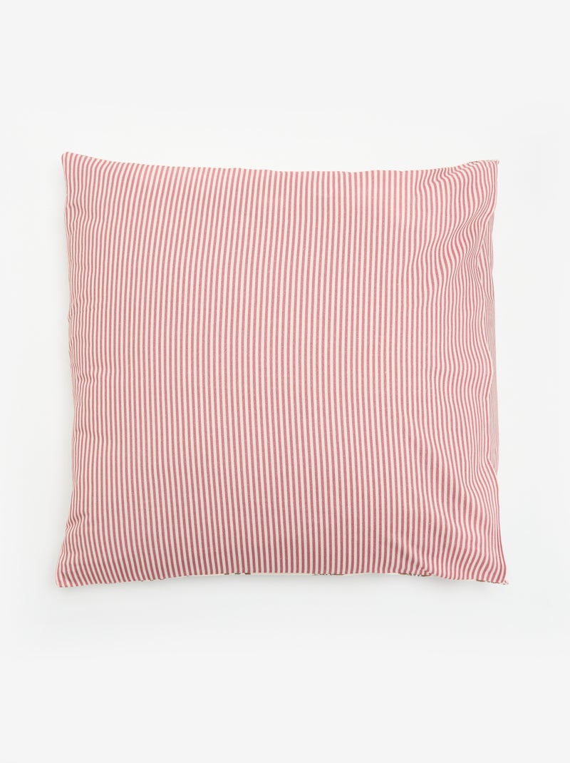 Parure de lit 2 personnes 260x240 cm en coton Rose - Kiabi