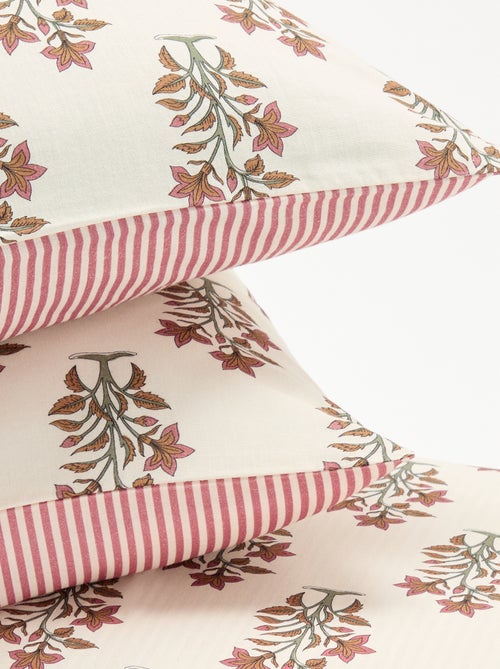 Parure de lit 2 personnes 260x240 cm en coton - Kiabi Parure de lit 2 personnes 260x240 cm en coton - Kiabi