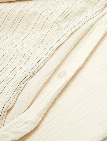 Parure de lit 2 personnes (260x240cm) en gaze de coton - Kiabi Home
