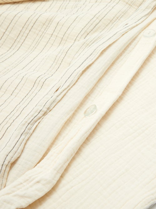Parure de lit 2 personnes (260x240cm) en gaze de coton - Kiabi Home - Kiabi
