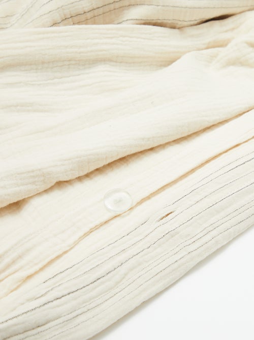 Parure de lit 2 personnes (260x240cm) en gaze de coton - Kiabi Home - Kiabi