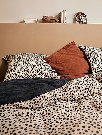Parure de lit 2 personnes (260x240cm) en gaze de coton - Kiabi Home
