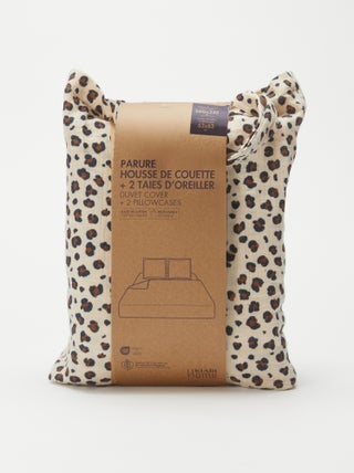Parure de lit 2 personnes (260x240cm) en gaze de coton - Kiabi Home
