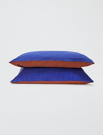 Parure de lit 2 personnes (260x240cm) en gaze de coton - Kiabi Home