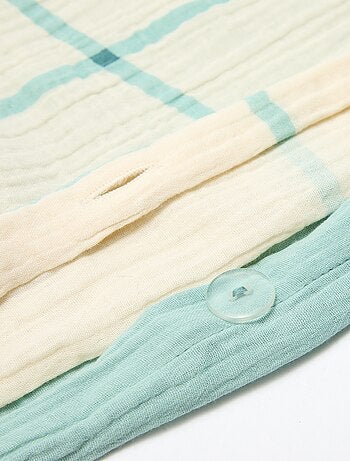 Parure de lit 2 personnes (260x240cm) en gaze de coton - Kiabi Home