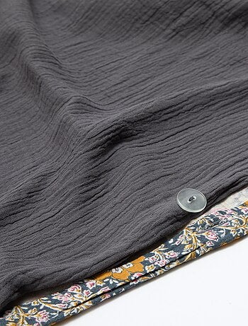 Parure de lit 2 personnes (260x240cm) en gaze de coton - Kiabi Home