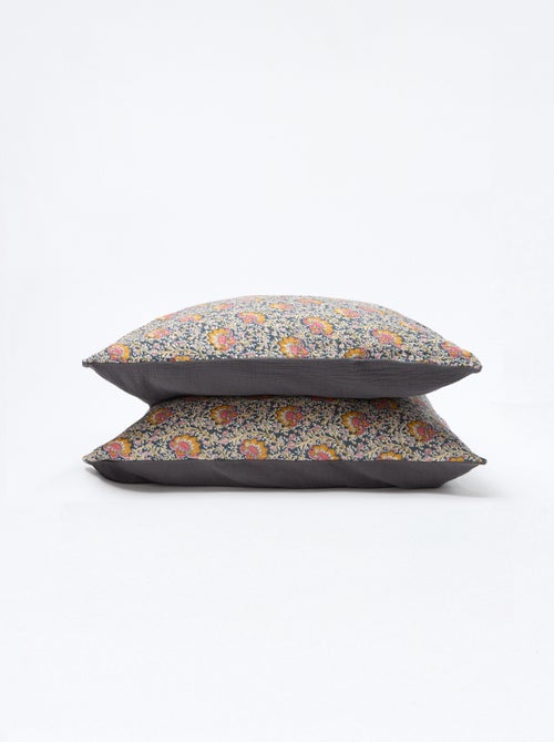Parure de lit 2 personnes (260x240cm) en gaze de coton - Kiabi Home - Kiabi