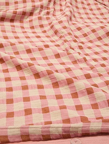 Parure de lit 2 personnes (260x240cm) en gaze de coton - Kiabi Home