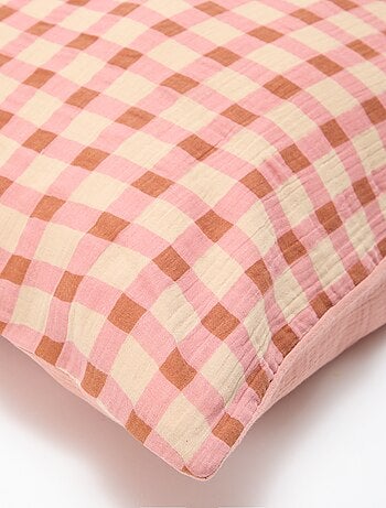 Parure de lit 2 personnes (260x240cm) en gaze de coton - Kiabi Home