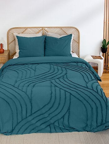 Parure de lit 2 personnes 3 pièces - 1 housse de couette + 2 taies d'oreiller