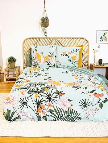 Parure de lit 2 personnes 3 pièces - 1 housse de couette (240 x 220 cm ou 260 x 240 cm + 2 oreillers