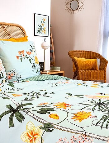 Parure de lit 2 personnes 3 pièces - 1 housse de couette (240 x 220 cm ou 260 x 240 cm + 2 oreillers