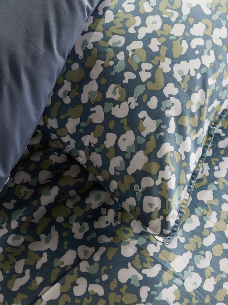 Parure de lit 2 personnes 3 pièces - 240x220cm Bleu - Kiabi