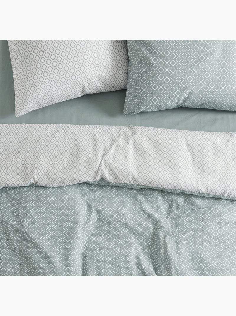 Parure de lit 2 personnes CRAZY Gris - Kiabi