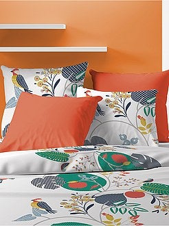 Parure de lit 2 personnes 'feuilles' - Kiabi