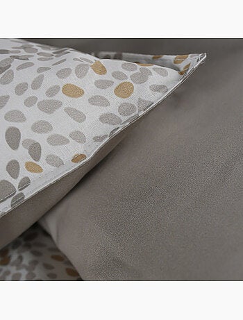Parure de lit 2 personnes imprimé a pois coton SUNSHINE EDEN
