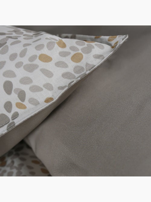 Parure de lit 2 personnes imprimé a pois coton SUNSHINE EDEN - Kiabi