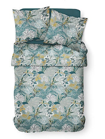 Parure de lit 2 personnes imprimé floral coton HOTEL TROPIK JULIANA