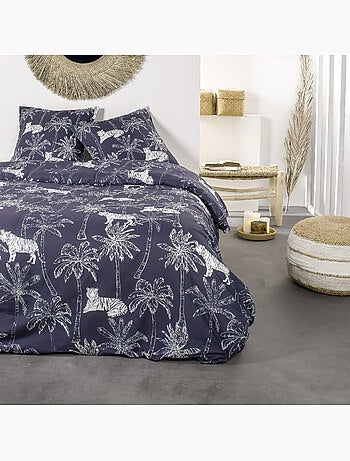 Parure de lit 2 personnes imprimé floral coton SUNSHINE ACHIL