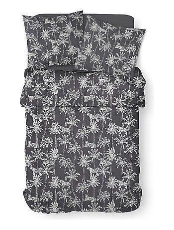 Parure de lit 2 personnes imprimé floral coton SUNSHINE ACHIL