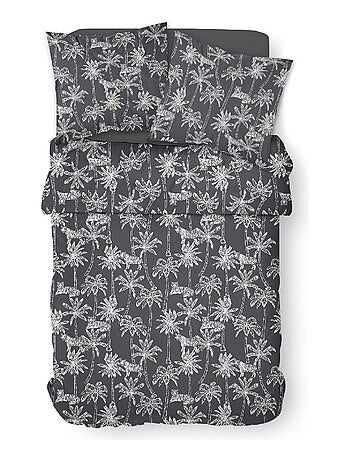 Parure de lit 2 personnes imprimé floral coton SUNSHINE ACHIL