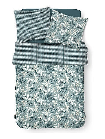 Parure de lit 2 personnes imprimé floral coton SUNSHINE AGA