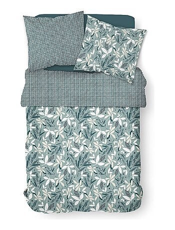 Parure de lit 2 personnes imprimé floral coton SUNSHINE AGA