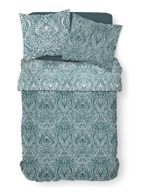 Parure de lit 2 personnes imprimé floral coton SUNSHINE AUDE - Kiabi