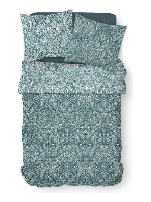 Parure de lit 2 personnes imprimé floral coton SUNSHINE AUDE - Kiabi