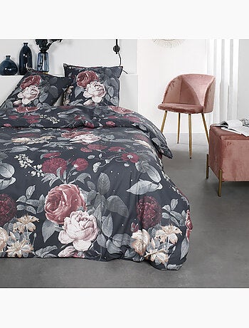 Parure de lit 2 personnes imprimé floral coton SUNSHINE CAMILLE