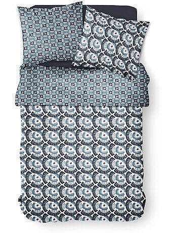Parure de lit 2 personnes imprimé floral coton SUNSHINE FAUST