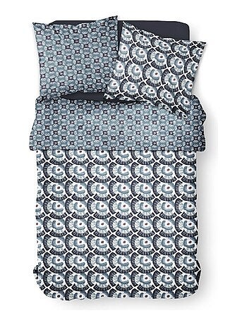 Parure de lit 2 personnes imprimé floral coton SUNSHINE FAUST
