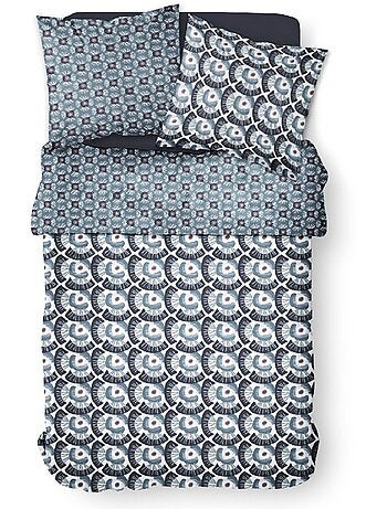 Parure de lit 2 personnes imprimé floral coton SUNSHINE FAUST