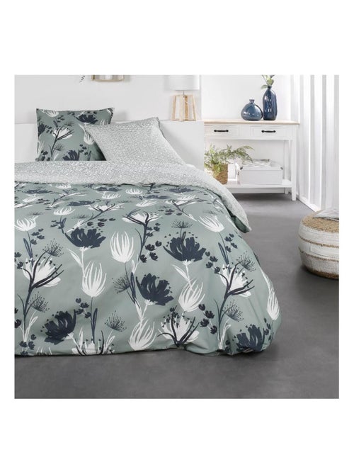 Parure de lit 2 personnes imprimé floral coton SUNSHINE ILA - Kiabi