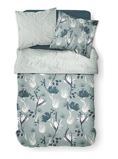 Parure de lit 2 personnes imprimé floral coton SUNSHINE ILA - Kiabi