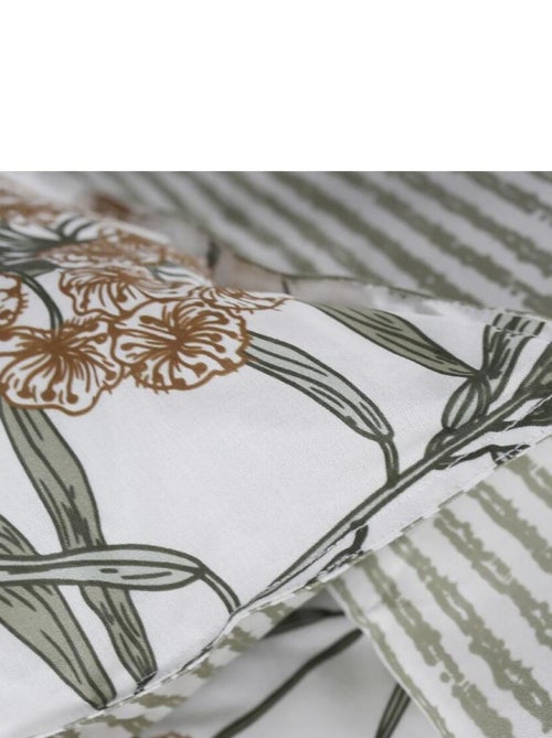 Parure de lit 2 personnes imprimé floral coton SUNSHINE ISMA - Kiabi Parure de lit 2 personnes imprimé floral coton SUNSHINE ISMA - Kiabi